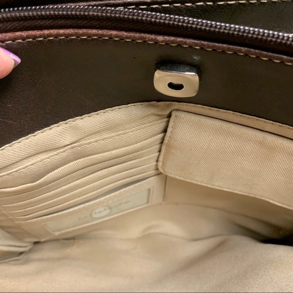 Liz Claiborne dark brown leather purse - Picture 6 of 12